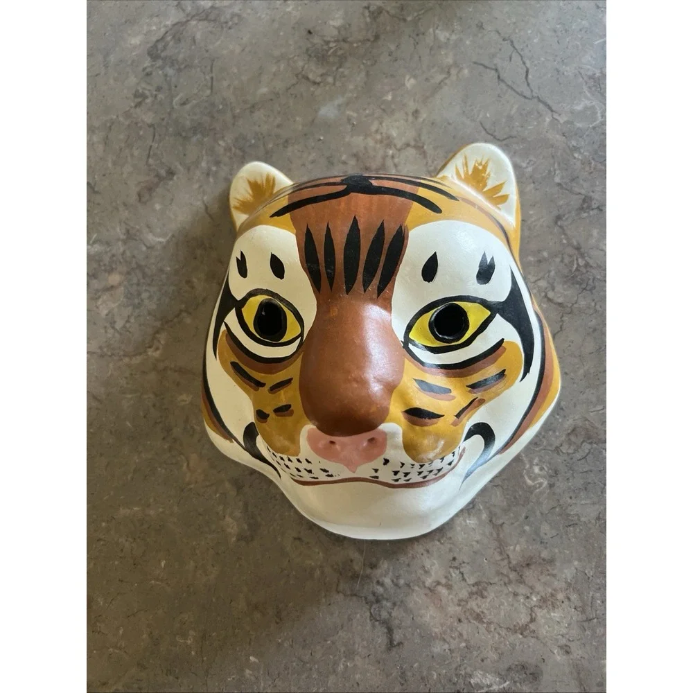 Vintage Rare Korean Folk Tiger Mask Paper Mache